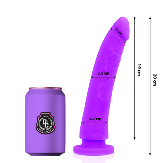 DELTA CLUB - DILDO LILLA IN SILICONE MEDICALE 20 CM -O- 4 CM