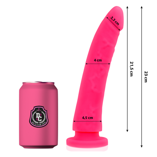 DELTA CLUB - GIOCATTOLI DILDO ROSA SILICONE MEDICALE 23 CM -O- 4.5 CM