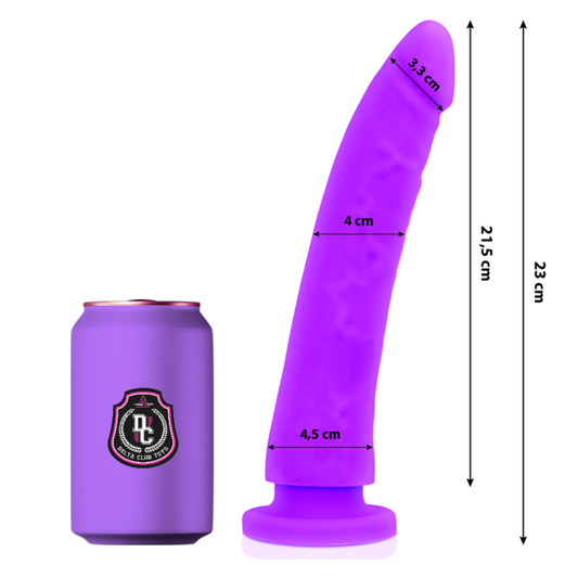 DELTA CLUB - DILDO LILLA IN SILICONE MEDICALE 23 CM -O- 4.5 CM