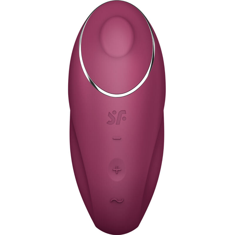 SATISFYER - TAP & CLIMAX 1 LAY-ON VIBRATOR RED SATISFYER LAYONS