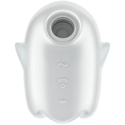 SATISFYER - FANTASMA LUMINOSO DE AIRE PULSADO Y VIBRADOR BLANCO