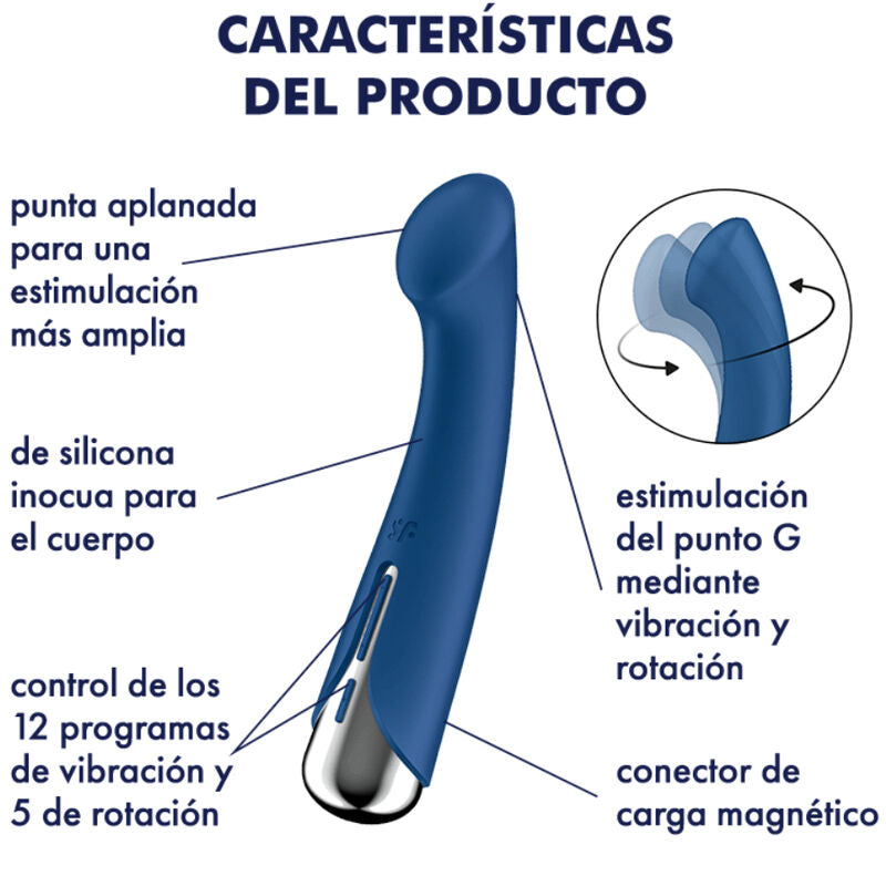 SATISFYER - SPINNING G-SPORT 1 ROTATOR VIBRATOR BLUE SATISFYER VIBRATOR