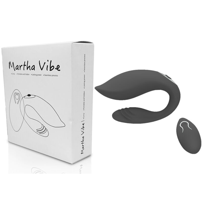 ARMONY - MARTHA VIBRATOR FOR COUPLES BLACK REMOTE CONTROL ARMONY FOR COUPLES