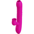ARMONY - VIBRADOR DOBLE LENGUA MULTIFUNCIÓN FANNY EFECTO CALOR FUCSIA
