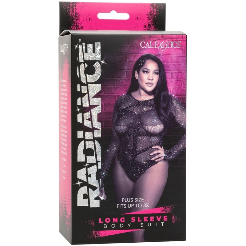 CALEXOTICS - RADIANCE LONG SLEEVE BODYSUIT RHINE PLUS SIZE CALEXOTICS