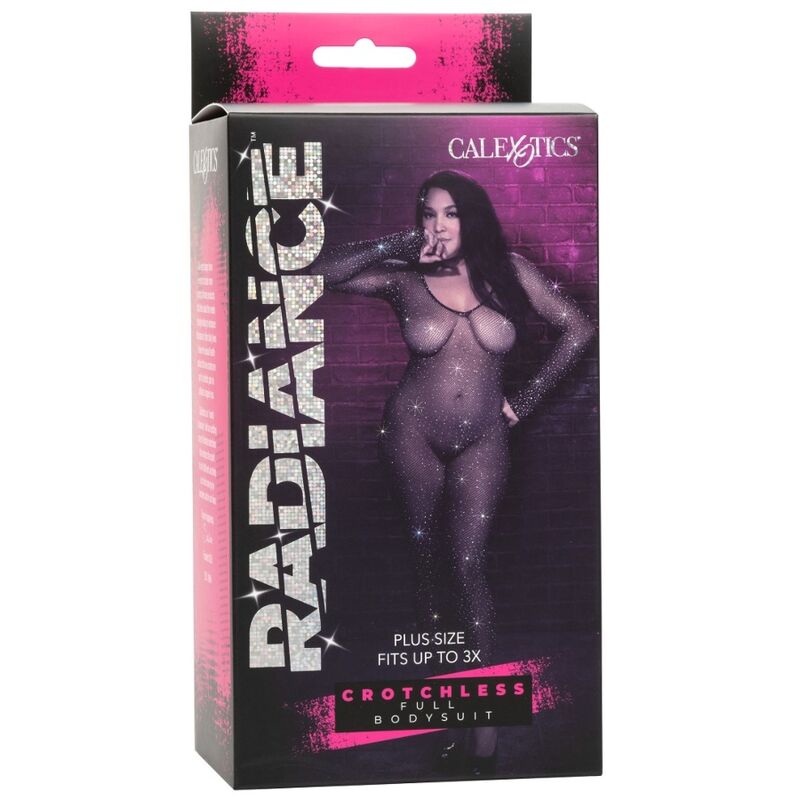 CALEXOTICS - RADIANCE CROTCHLESS FULL BODYSUIT RHINE PLUS SIZE CALEXOTICS