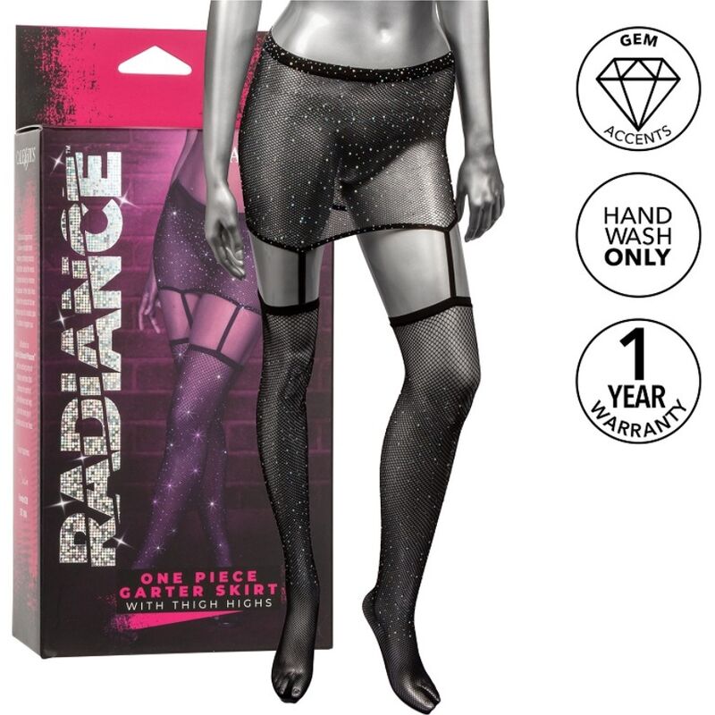 CALEXOTICS - RADIANCE GARTER SKIRT THIGH HIGHS CALEXOTICS