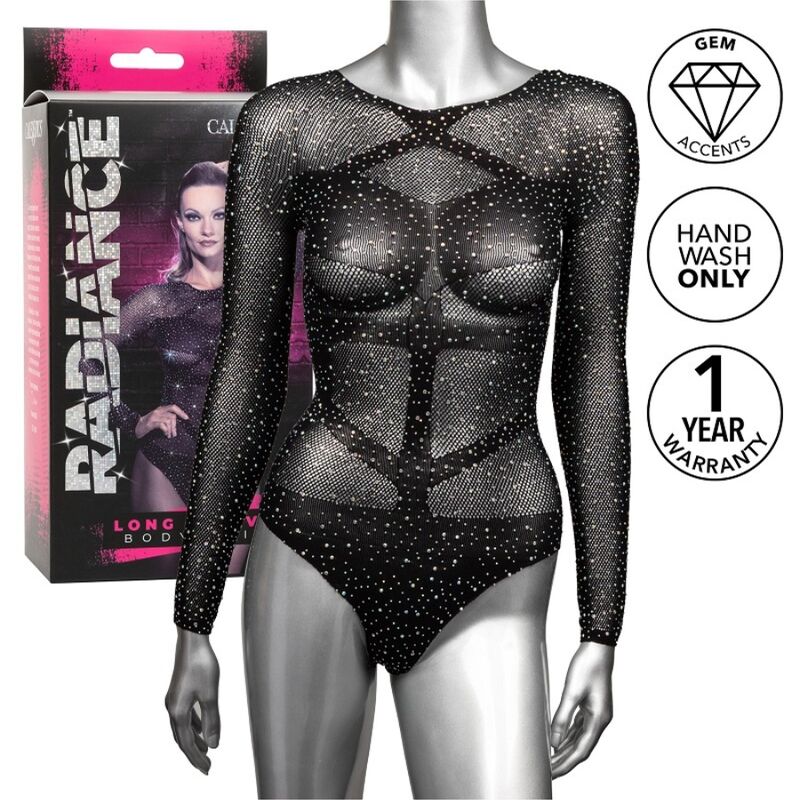 CALEXOTICS - RADIANCE LONG SLEEVE BODYSUIT RHINE CALEXOTICS