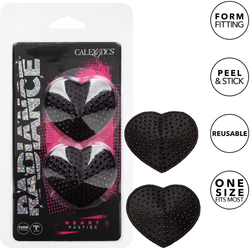 CALEXOTICS - RADIANCE HEART-SHAPED JEWEL NIPPLE SHIELDS CALEXOTICS