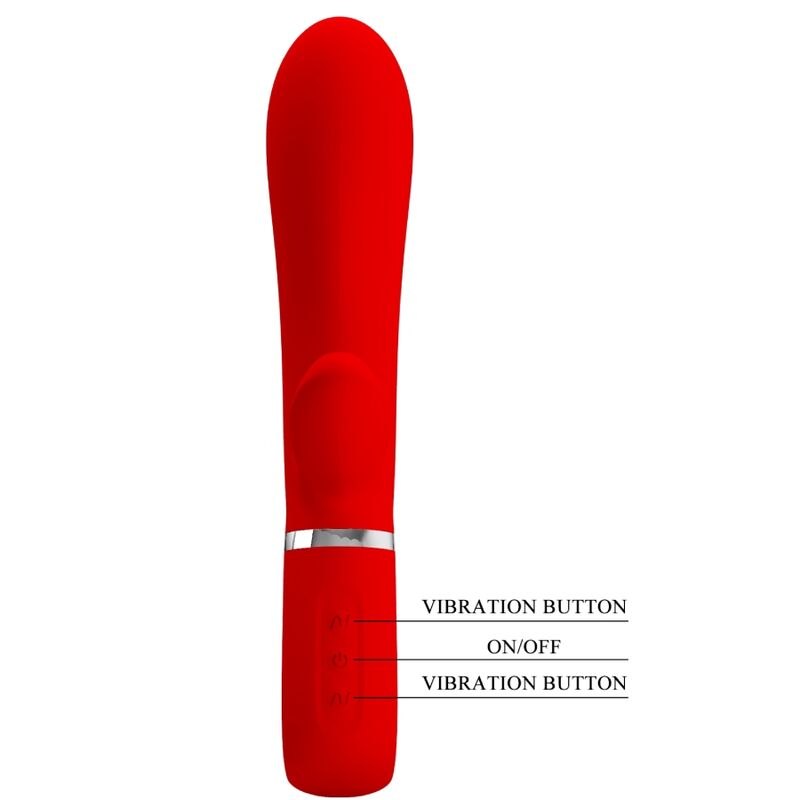 PRETTY LOVE - THOMAS MULTIFUNCTION G-SPOT VIBRATOR RED PRETTY LOVE FLIRTATION