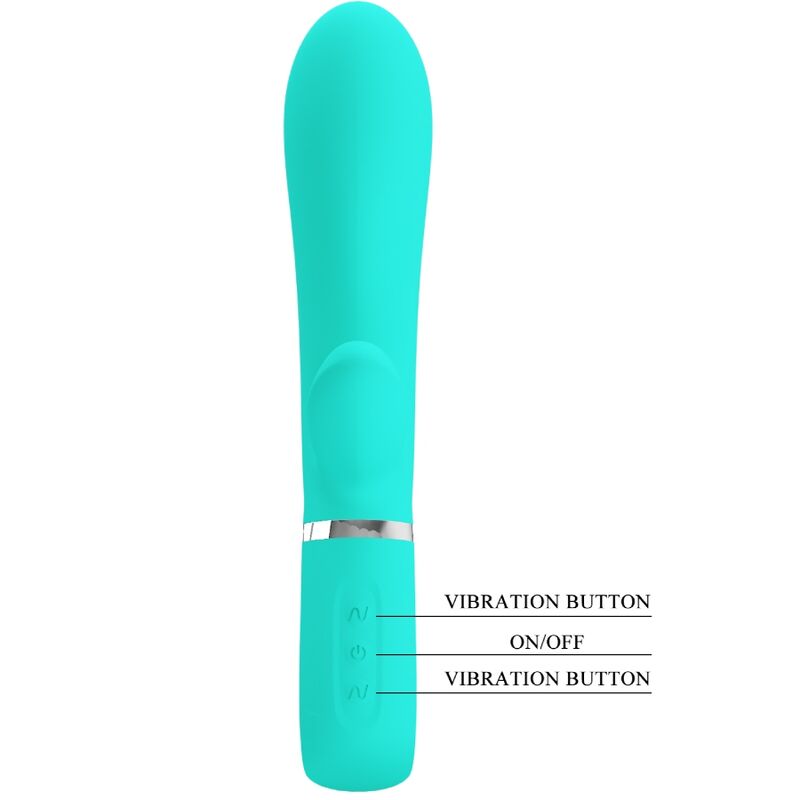 PRETTY LOVE - THOMAS MULTIFUNCTION G-SPOT VIBRATOR AQUA GREEN PRETTY LOVE FLIRTATION