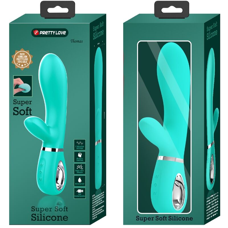 PRETTY LOVE - THOMAS MULTIFUNCTION G-SPOT VIBRATOR AQUA GREEN PRETTY LOVE FLIRTATION