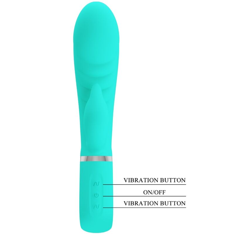 PRETTY LOVE - PRESCOTT MULTIFUNCTION G-SPOT VIBRATOR AQUA GREEN PRETTY LOVE PARTY UP