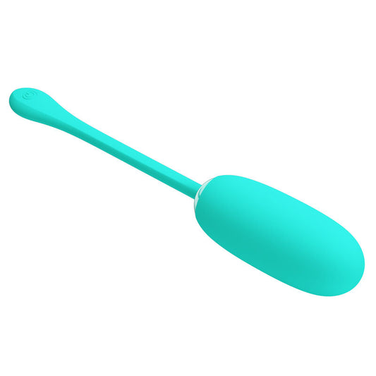 PRETTY LOVE - JULIUS HUEVO VIBRADOR RECARGABLE IMPERMEABLE AGUA MARINA