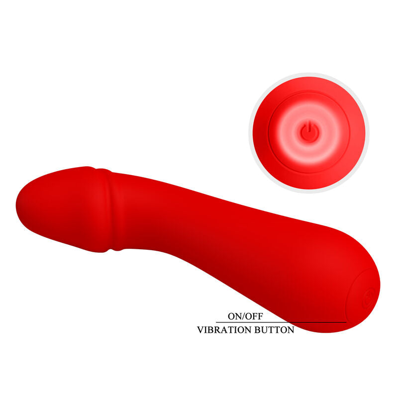 PRETTY LOVE - CETUS RECHARGEABLE VIBRATOR RED PRETTY LOVE SMART