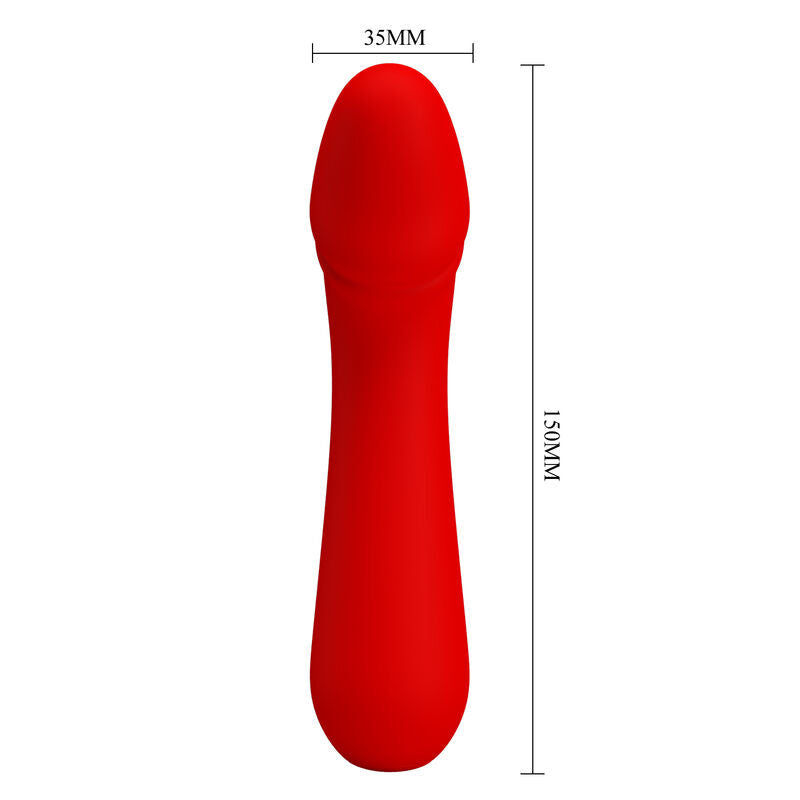 PRETTY LOVE - CETUS RECHARGEABLE VIBRATOR RED PRETTY LOVE SMART