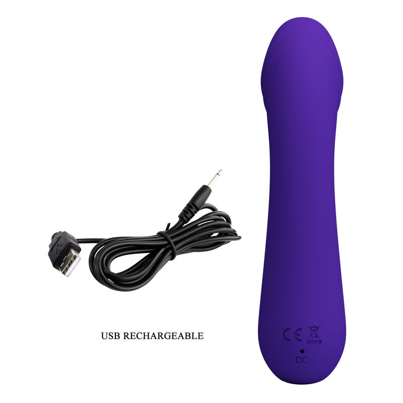 PRETTY LOVE - CETUS RECHARGEABLE VIBRATOR PURPLE PRETTY LOVE SMART