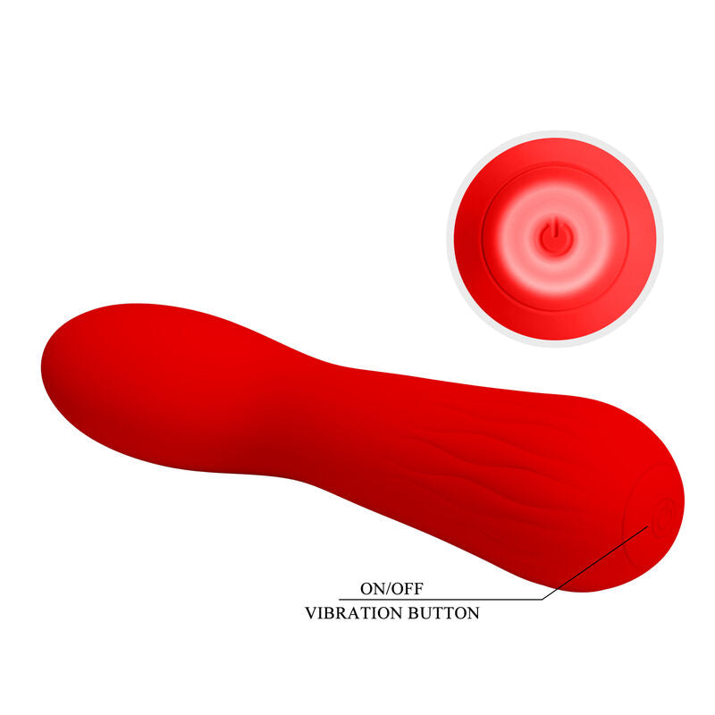 PRETTY LOVE - FAUN RECHARGEABLE VIBRATOR RED PRETTY LOVE SMART