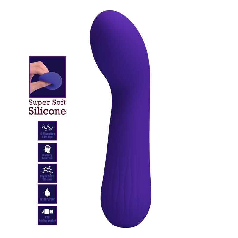 PRETTY LOVE - FAUN RECHARGEABLE VIBRATOR PURPLE PRETTY LOVE SMART