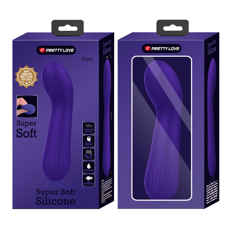 PRETTY LOVE - FAUN RECHARGEABLE VIBRATOR PURPLE PRETTY LOVE SMART