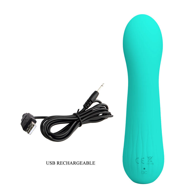 PRETTY LOVE - FAUN RECHARGEABLE VIBRATOR AQUA GREEN PRETTY LOVE SMART