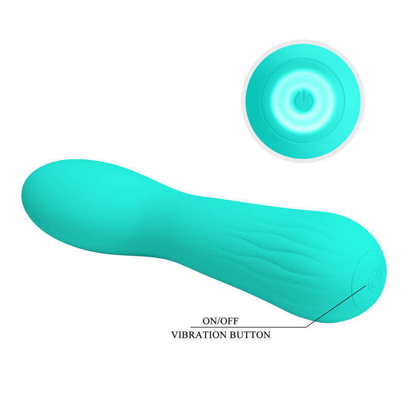 PRETTY LOVE - FAUN RECHARGEABLE VIBRATOR AQUA GREEN PRETTY LOVE SMART