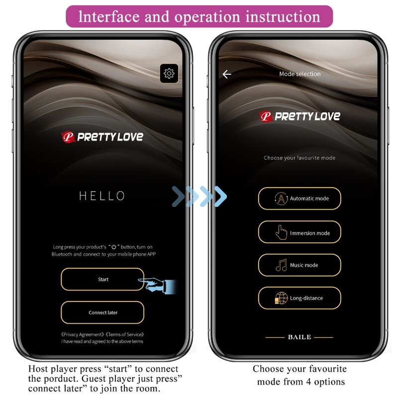 PRETTY LOVE - JEFFERSON APP CONTROLLED ANAL PLUG PURPLE PRETTY LOVE BOTTOM