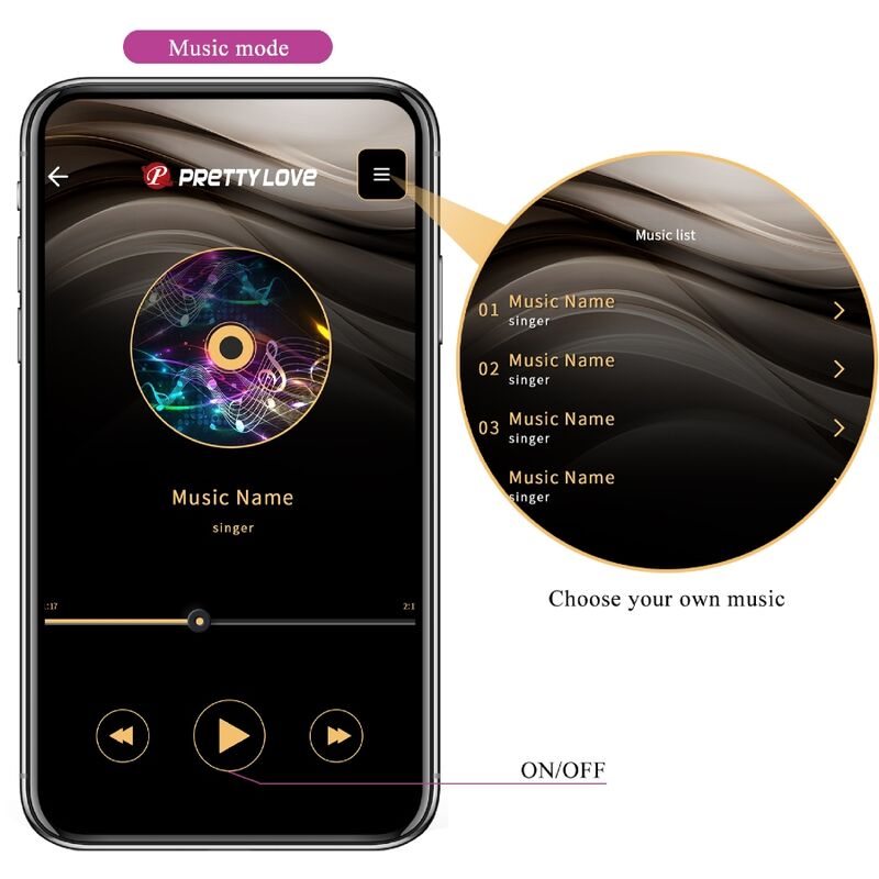 PRETTY LOVE - JEFFERSON APP CONTROLLED ANAL PLUG PURPLE PRETTY LOVE BOTTOM