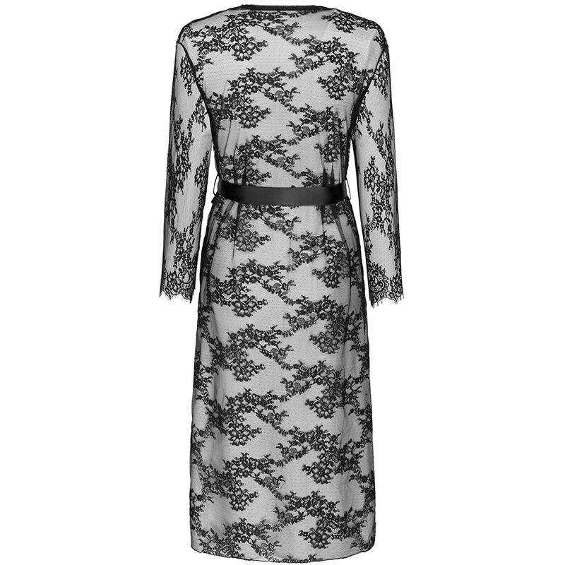 LIVCO CORSETTI FASHION - MOSTINA LC 90641 DRESSING G GOWN BLACK L/XL LIVCO CORSETTI ACCESORIES