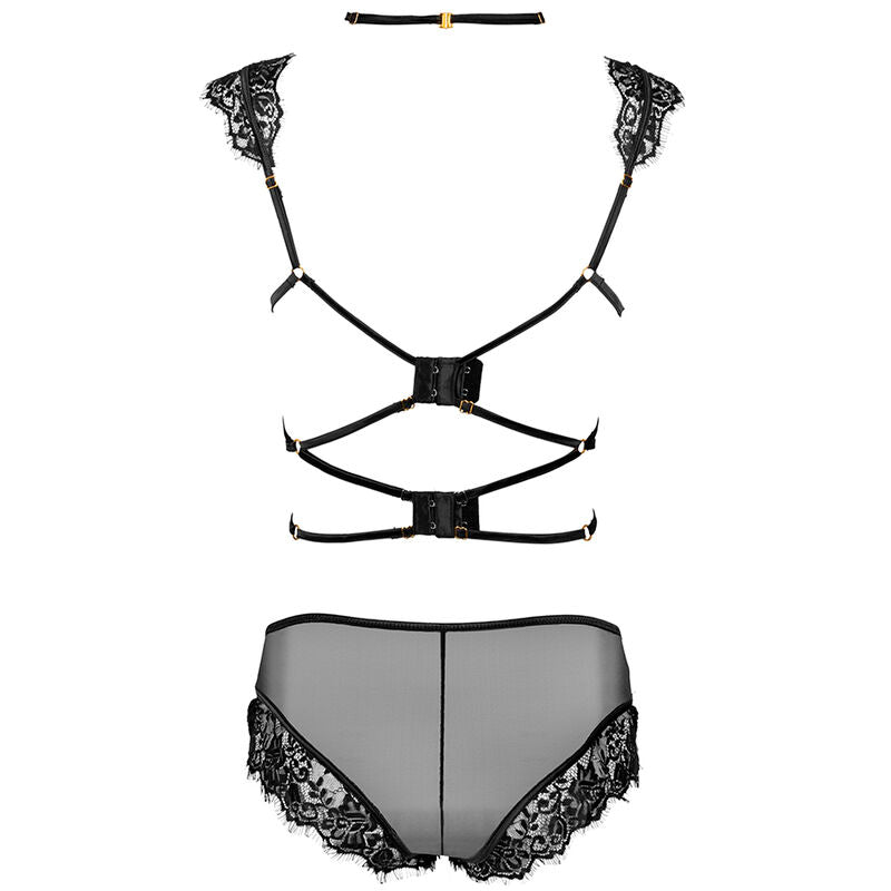 LIVCO CORSETTI FASHION - PALMENOM LC 90614 BRA + PANTY BLACK L/XL LIVCO CORSETTI SETS