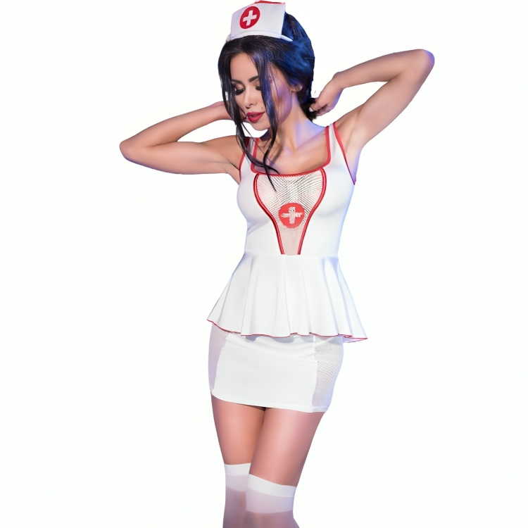 CHILIROSE - CR 4160 COSTUME NURSE TOP & SKIRT S/M CHILIROSE COSTUMES