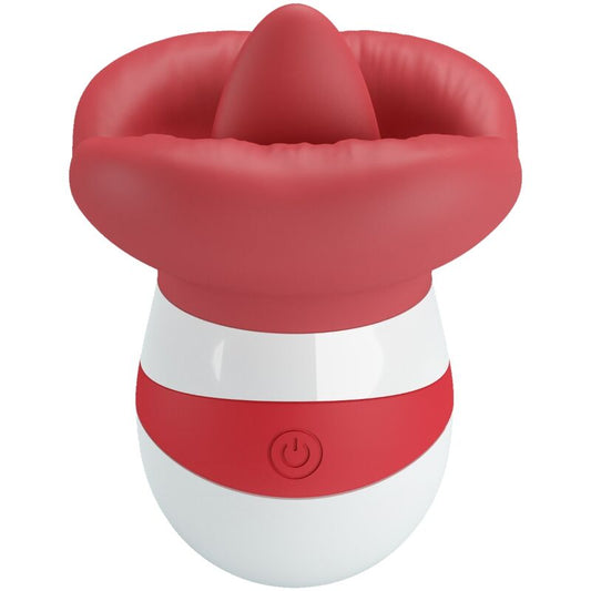PRETTY LOVE - STIMOLATORE LINGUALE MINA ROSSO CHIARO