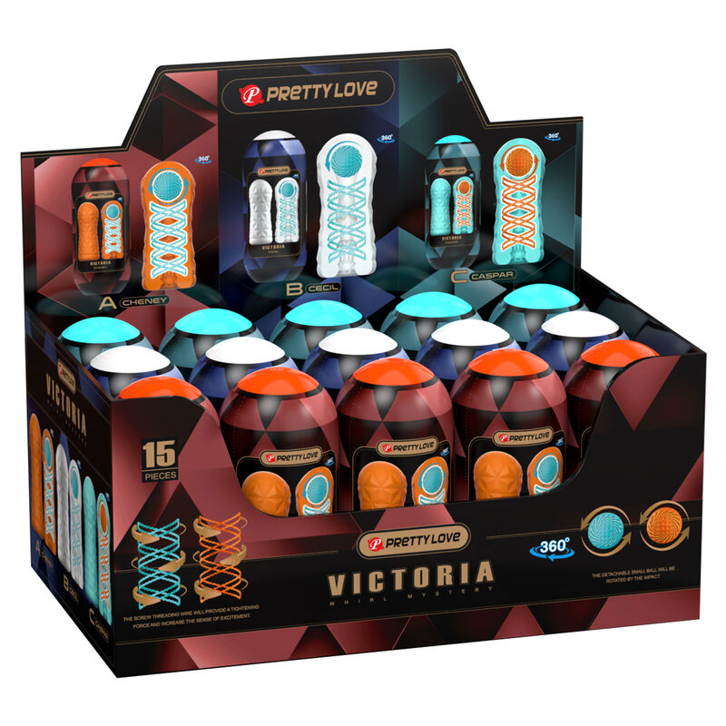PRETTY LOVE - VICTORIA MASTURBATOR 15 PIECES PRETTY LOVE MALE