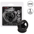 CALEXOTICS - ANILLO DOBLE PARA PENE NEGRO