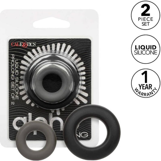CALEXOTICS - ALPHA PROLONG SET DI 2 ANELLI GRIGI