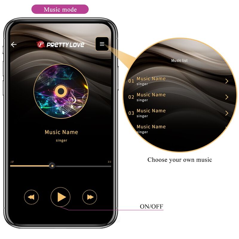 PRETTY LOVE - AUGUST REMOTE GLOBAL DOUBLE PLEASURE VIBRATOR PRETTY LOVE C-TYPE