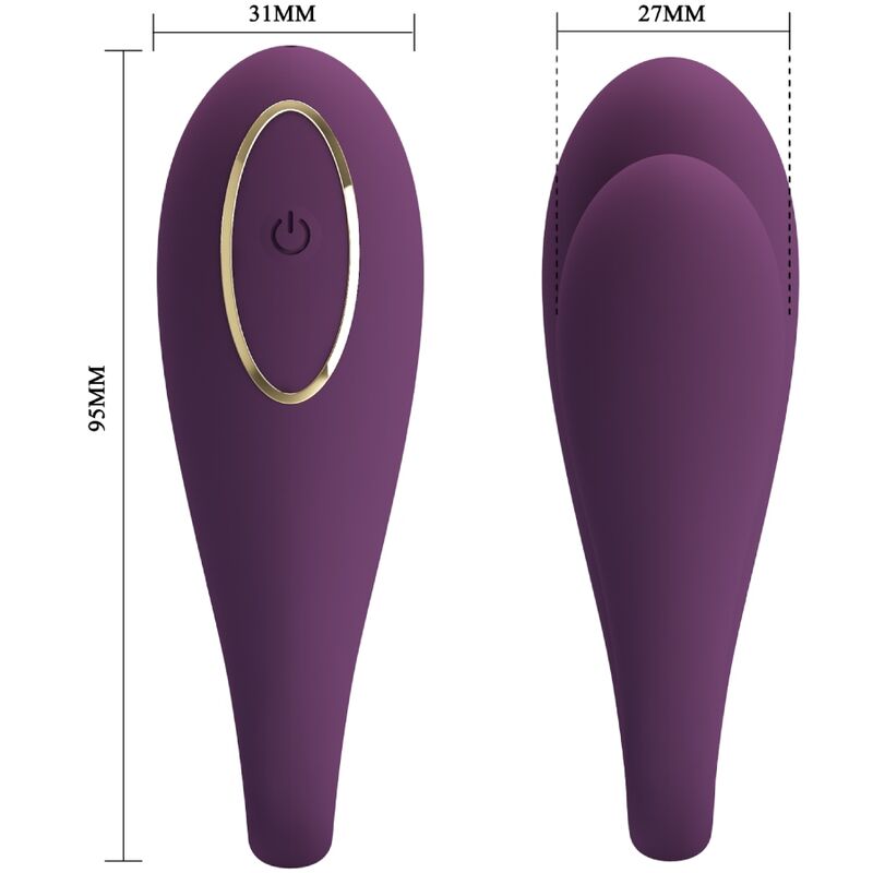 PRETTY LOVE - AUGUST REMOTE GLOBAL DOUBLE PLEASURE VIBRATOR PRETTY LOVE C-TYPE