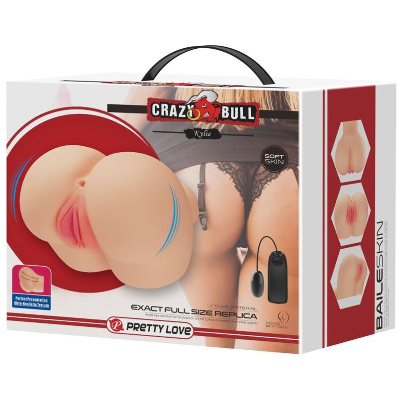 CRAZY BULL - REALISTIC VAGINA AND ANUS KYLIE VIBRATOR CRAZY BULL