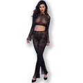CHILIROSE - CR 4648 TOP Y PANTALÓN NEGRO S/L