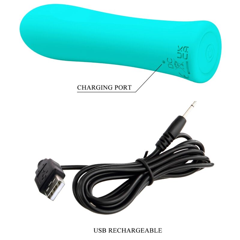 PRETTY LOVE - ALFREDA SUPER POWER VIBRATOR AQUA GREEN PRETTY LOVE FLIRTATION