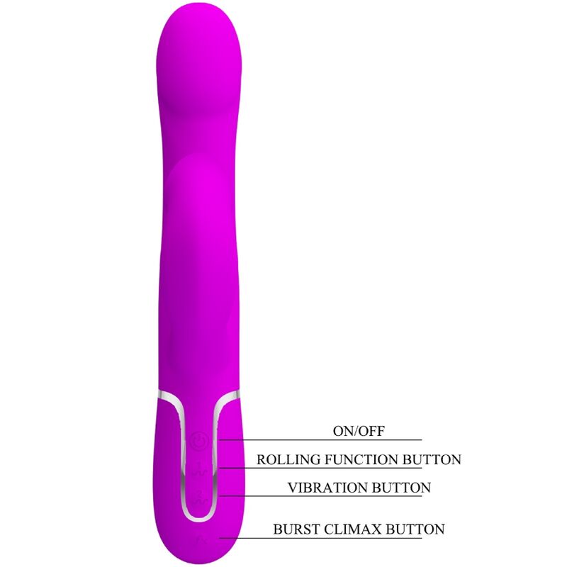 PRETTY LOVE - RABBIT VIBRATOR PEARLS VIOLET PRETTY LOVE FLIRTATION