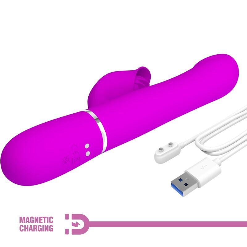 PRETTY LOVE - RABBIT VIBRATOR PEARLS VIOLET PRETTY LOVE FLIRTATION