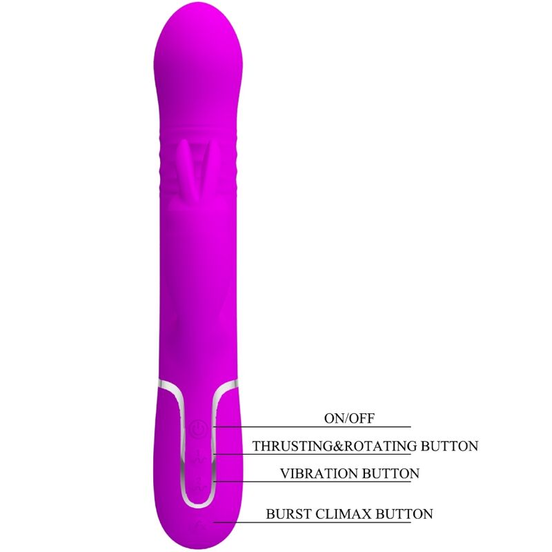 PRETTY LOVE - COALE RABBIT VIBRATOR PEARLS VIOLET PRETTY LOVE FLIRTATION