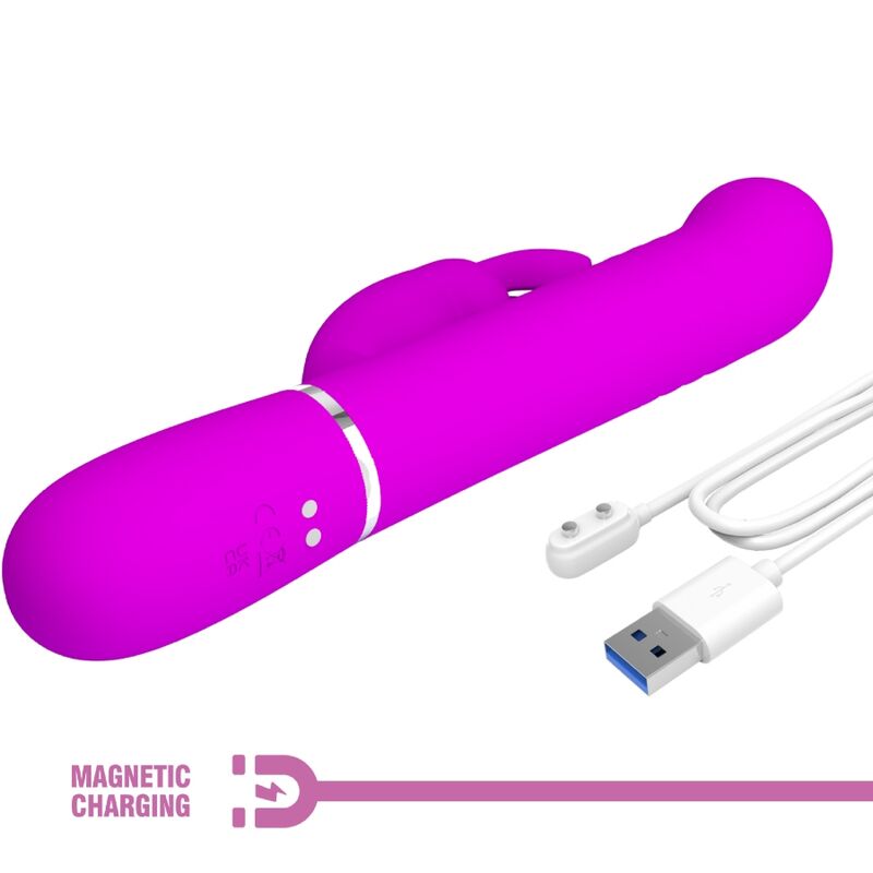 PRETTY LOVE - COALE RABBIT VIBRATOR PEARLS VIOLET PRETTY LOVE FLIRTATION
