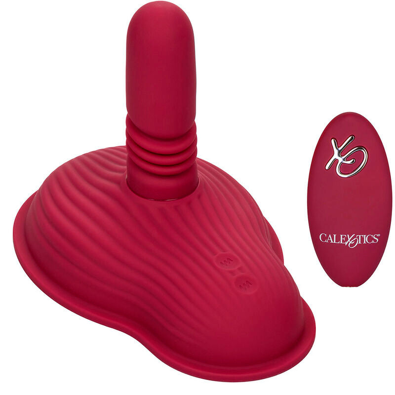 CALEXOTICS - RIDER MASSAGER DOUBLE MOTOR REMOTE CONTROL RED CALEXOTICS