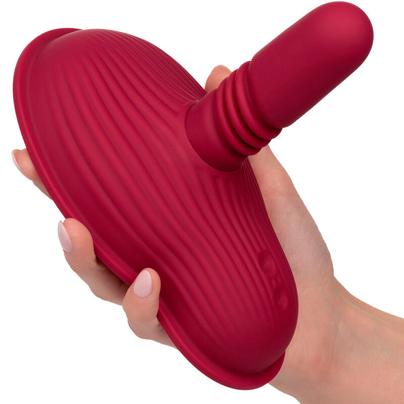 CALEXOTICS - RIDER MASSAGER DOUBLE MOTOR REMOTE CONTROL RED CALEXOTICS