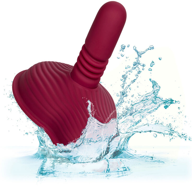 CALEXOTICS - RIDER MASSAGER DOUBLE MOTOR REMOTE CONTROL RED CALEXOTICS