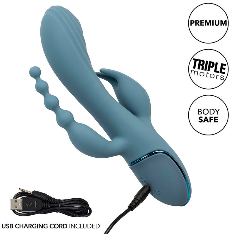 CALEXOTICS - VIBRATOR TRIPLE ECSTASY GREY CALEXOTICS