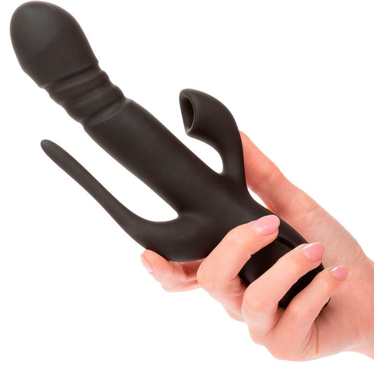 CALEXOTICS - VIBRADOR TRIPLE EUFORIA NEGRO