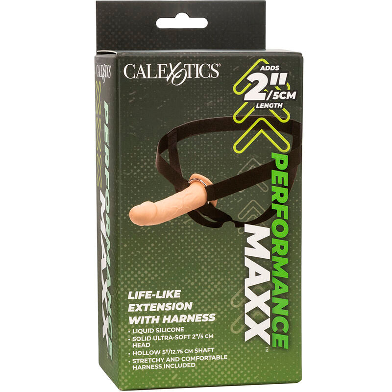 CALEXOTICS - PERFORMANCE MAXX LIFE-LIKE EXTENSION WITH HARNESS LIGHT SKIN CALEXOTICS